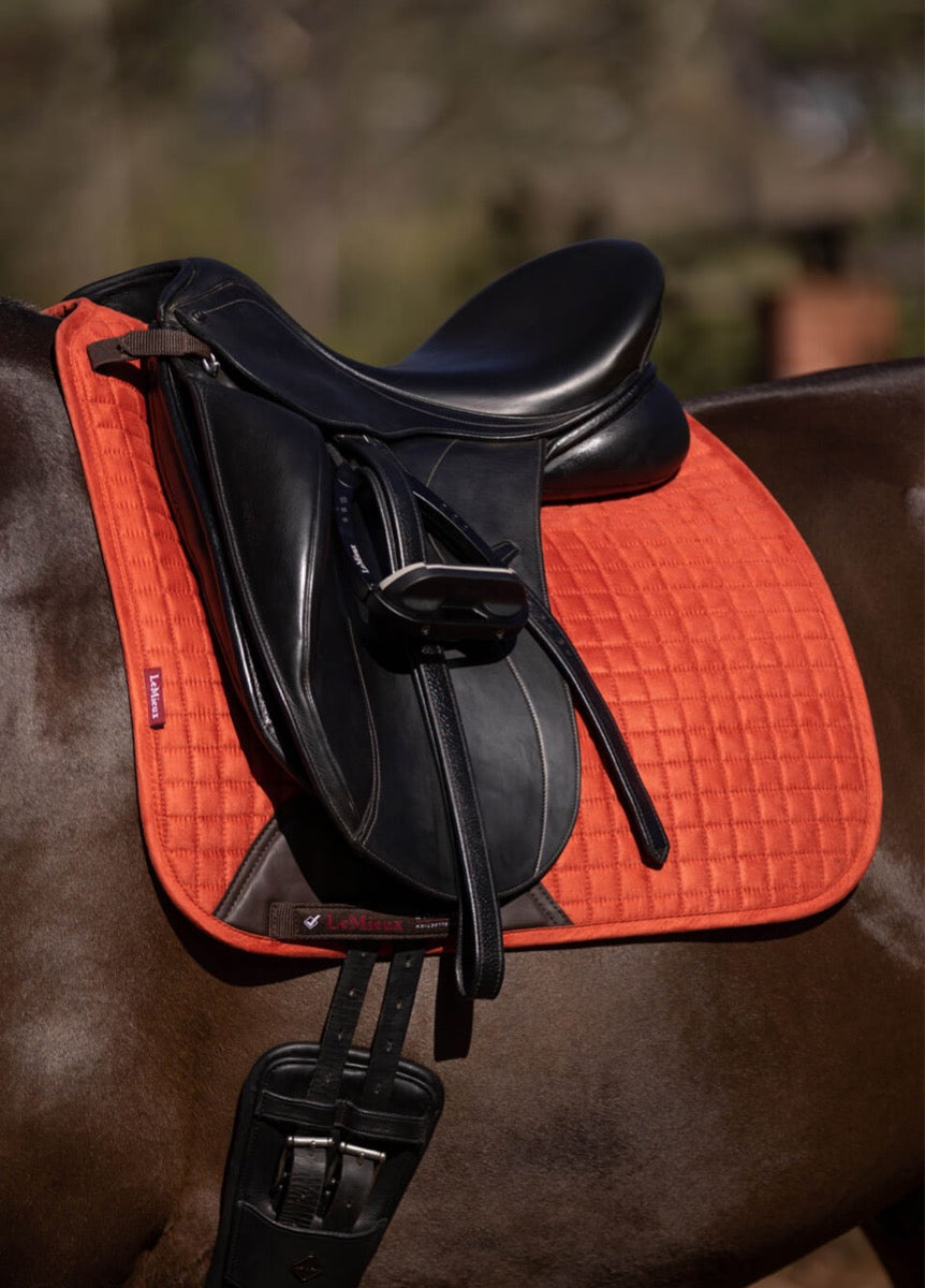 LeMieux Suede Dressage Square - Sienna