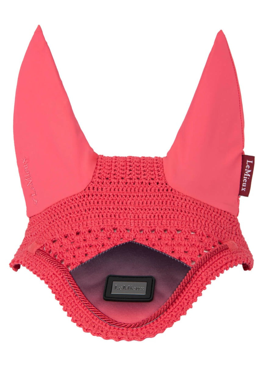 LeMieux Spectrum Fly Hood - Aubergine/Papaya
