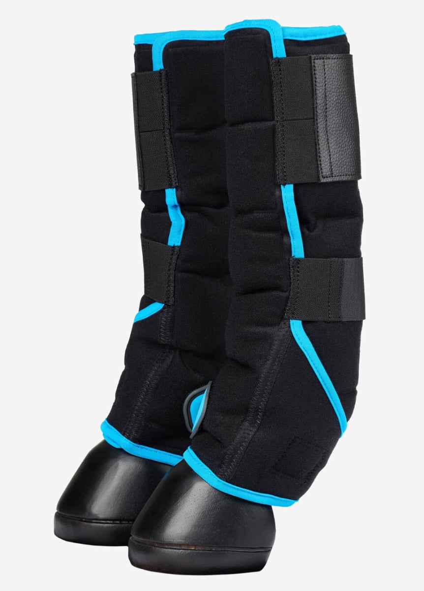 LeMieux Freeze Flow Ice Boots - Black/Blue