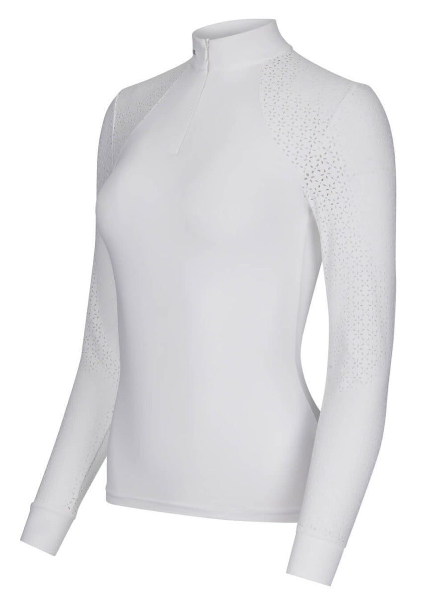 LeMieux Olivia Long Sleeve Show Shirt - White