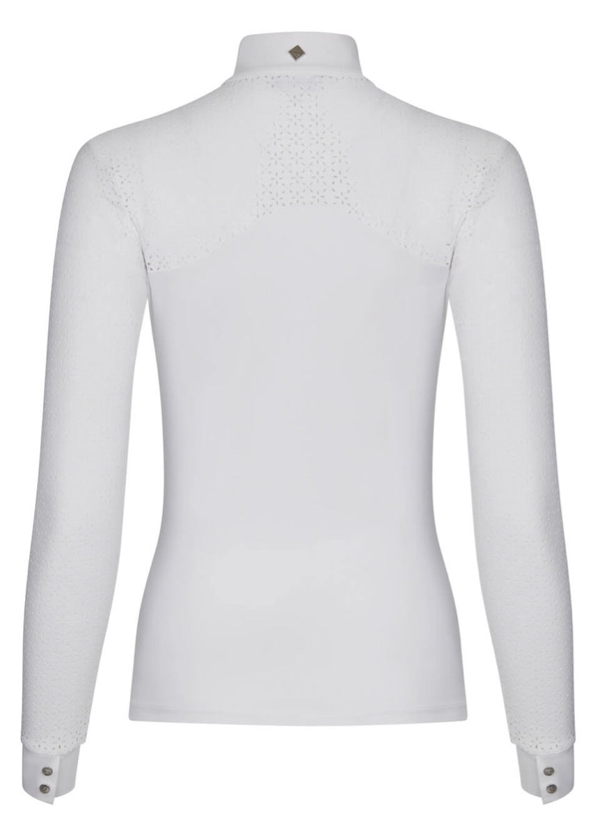 LeMieux Olivia Long Sleeve Show Shirt - White