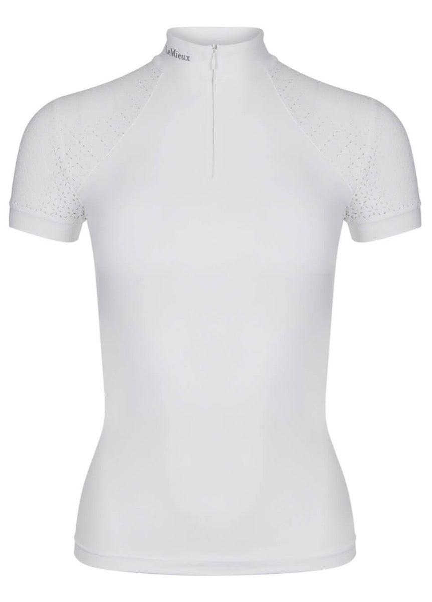 LeMieux Olivia Short Sleeve Show Shirt - White
