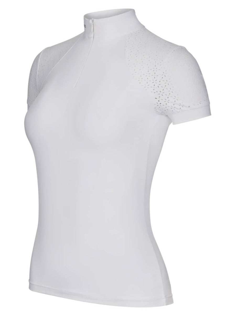 LeMieux Olivia Short Sleeve Show Shirt - White