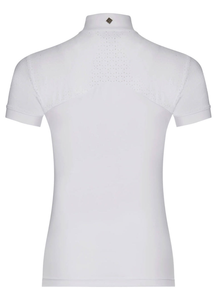 LeMieux Olivia Short Sleeve Show Shirt - White