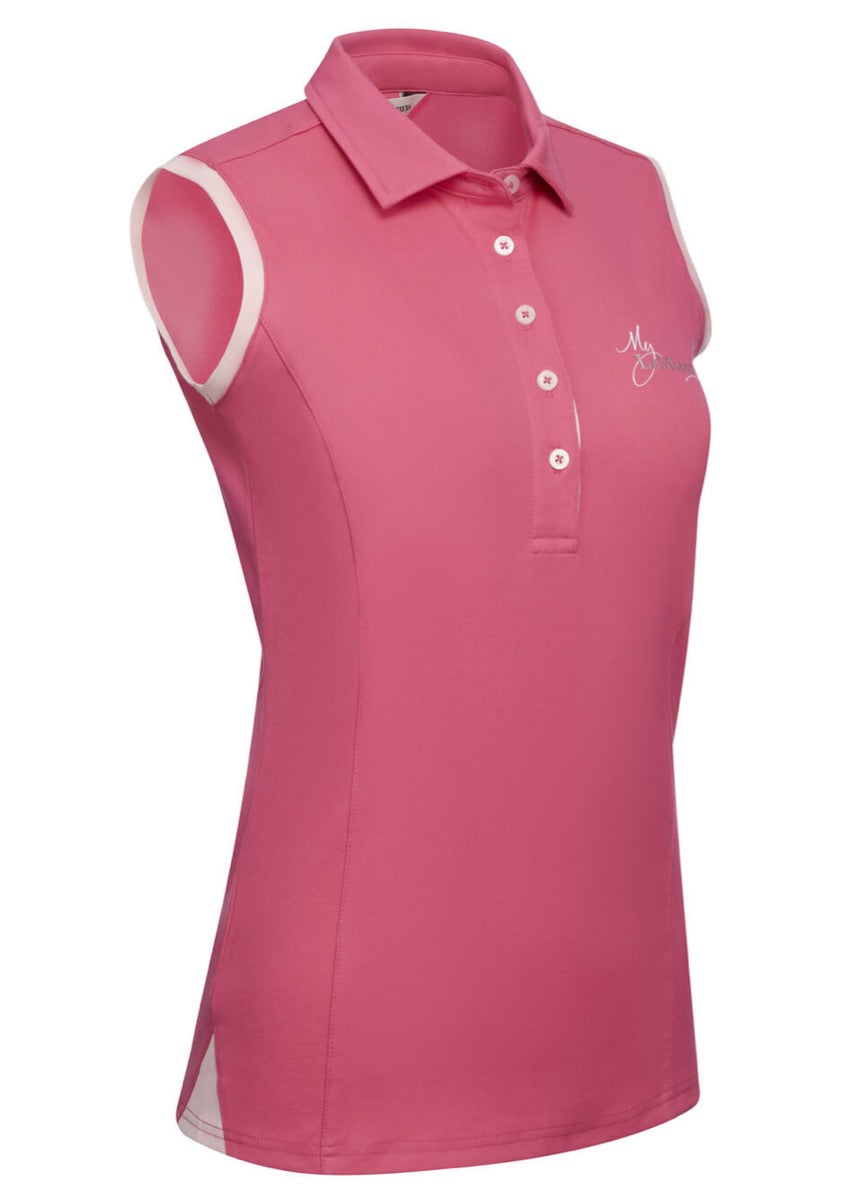 LeMieux Sleeveless Polo Shirt - Watermelon