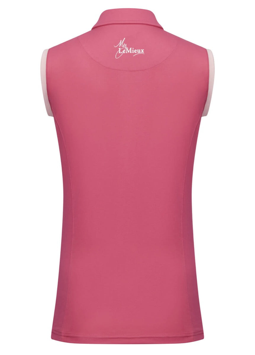 LeMieux Sleeveless Polo Shirt - Watermelon