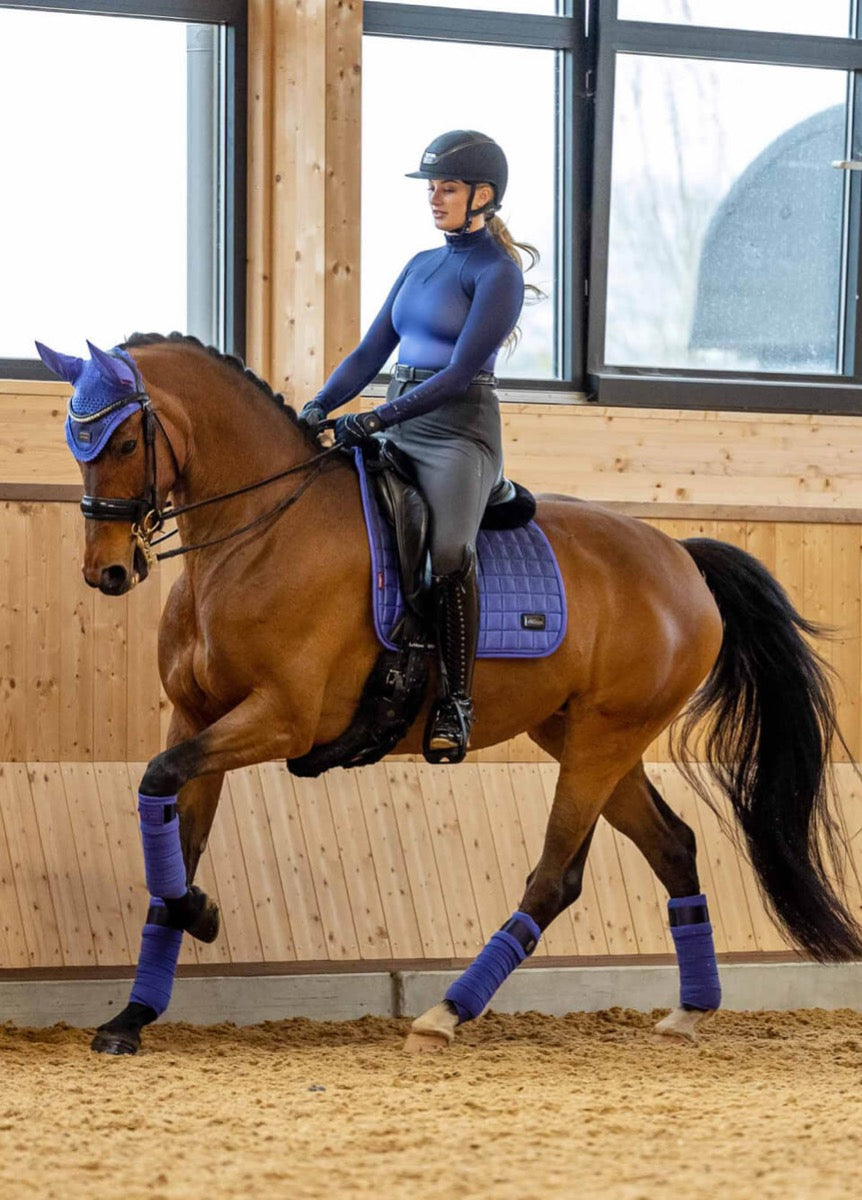 LeMieux Spectrum Dressage Pad - Navy/Bluebell