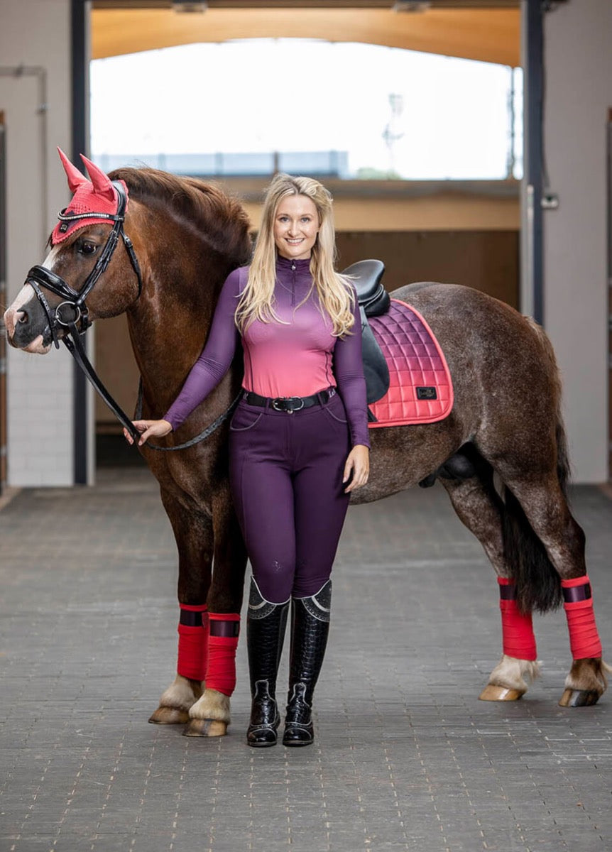 LeMieux Spectrum Polo Bandages - Aubergine/Papaya
