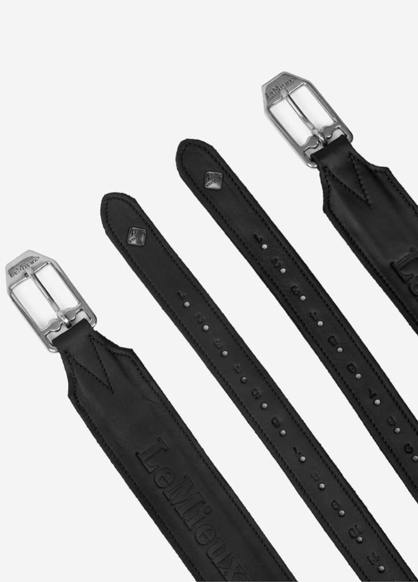 LeMieux Vector Pro Stirrup Leathers - Black