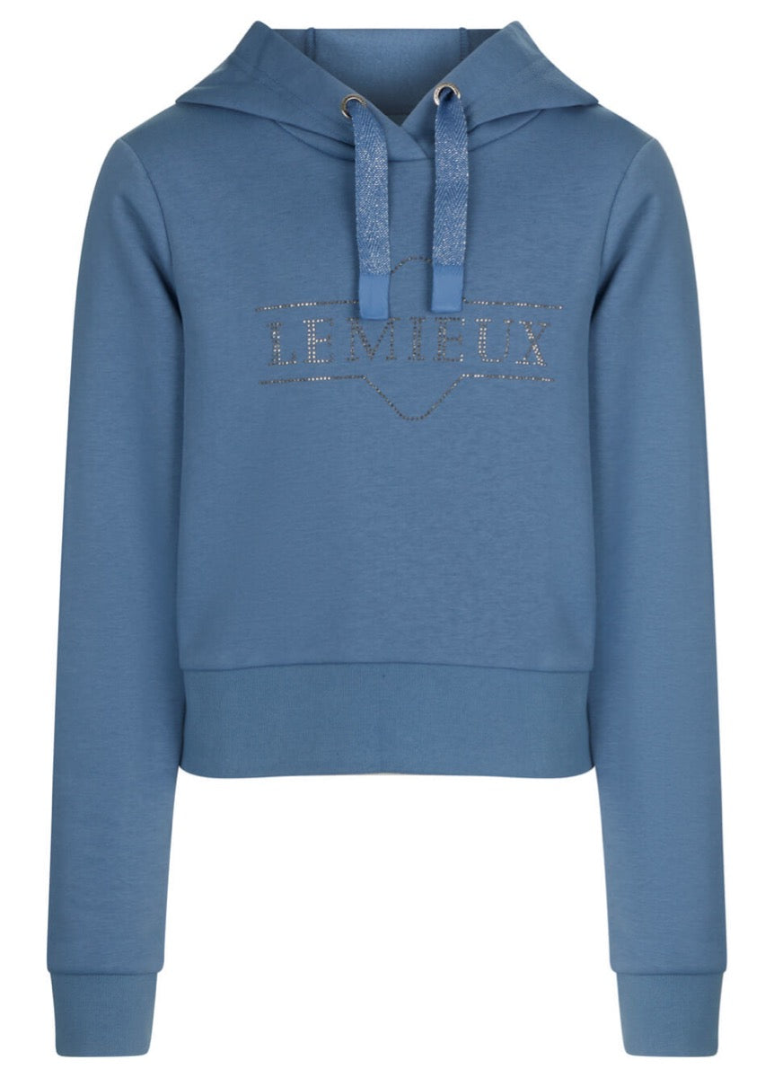 LeMieux Young Rider Cropped Hoodie - Ice Blue