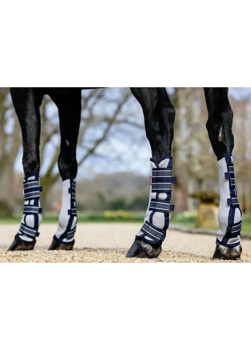 LeMieux Arika Mesh Fly Boots - Navy/Grey