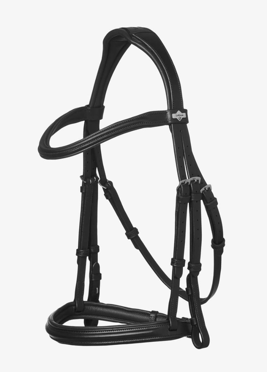 LeMieux Arika Cavesson Bridle - Black/Silver