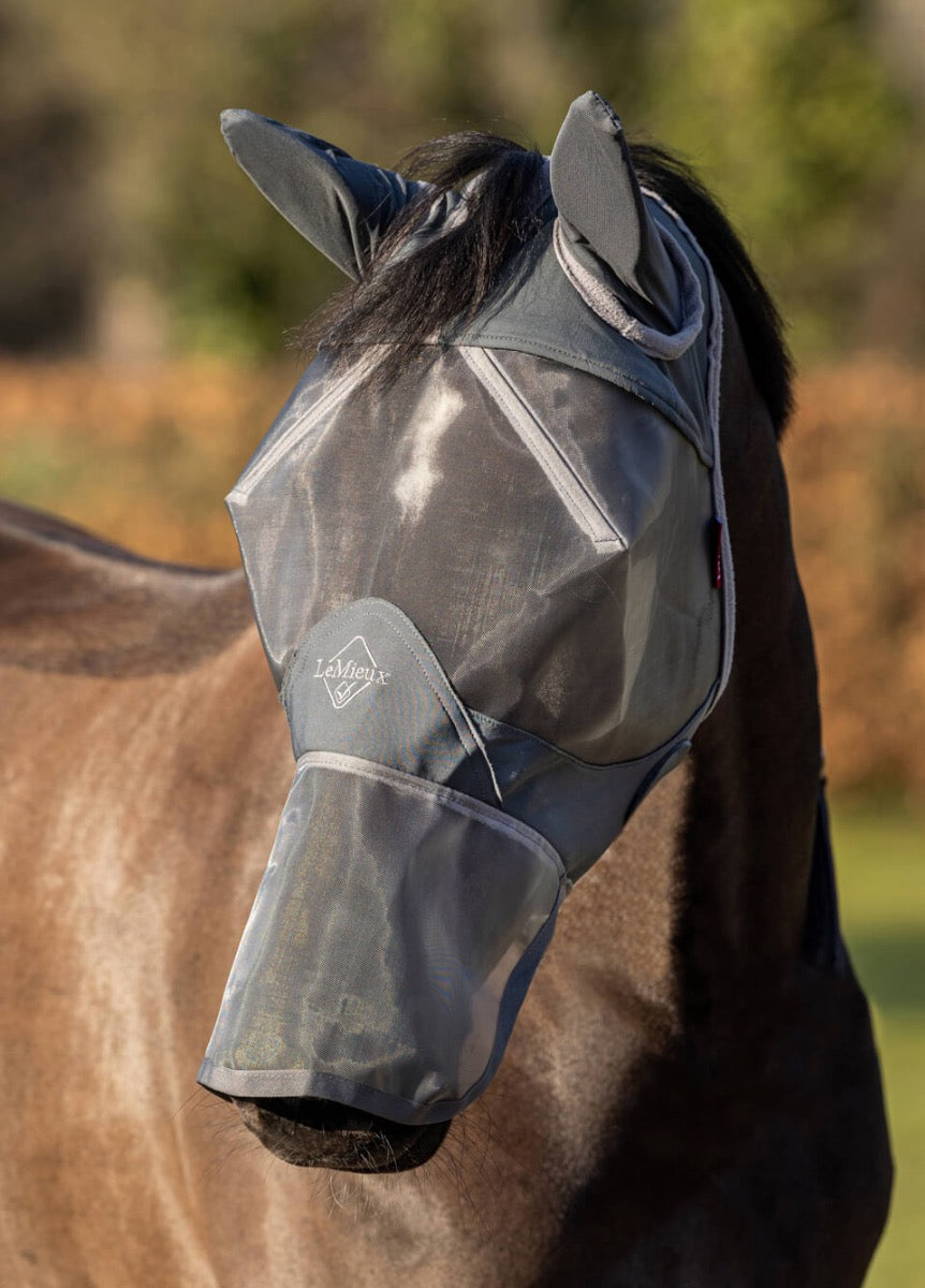 LeMieux ArmourShield Pro Full Fly Mask - Grey