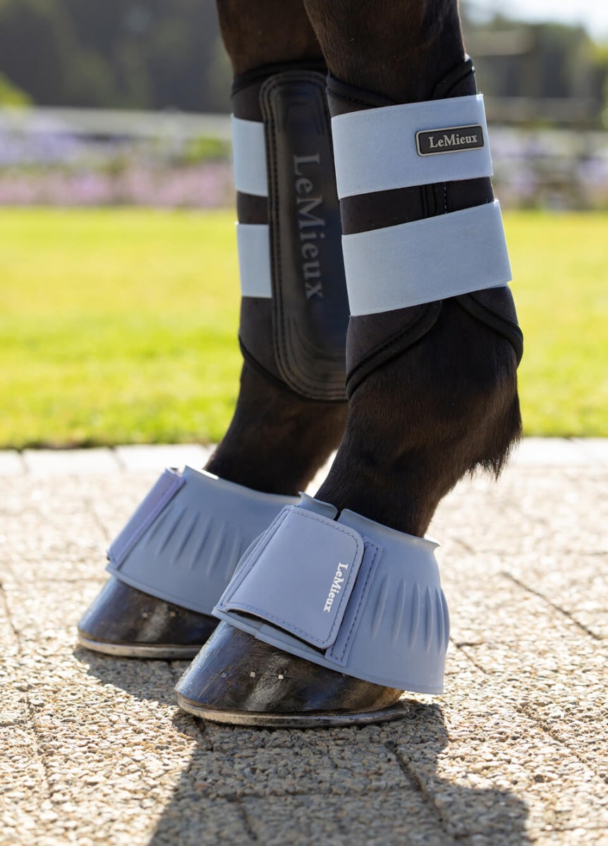 LeMieux Rubber Bell Boots - Powder Blue