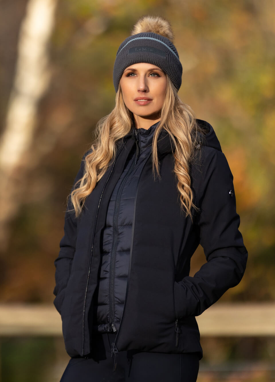 LeMieux Brooke Waterproof Hybrid Jacket - Navy