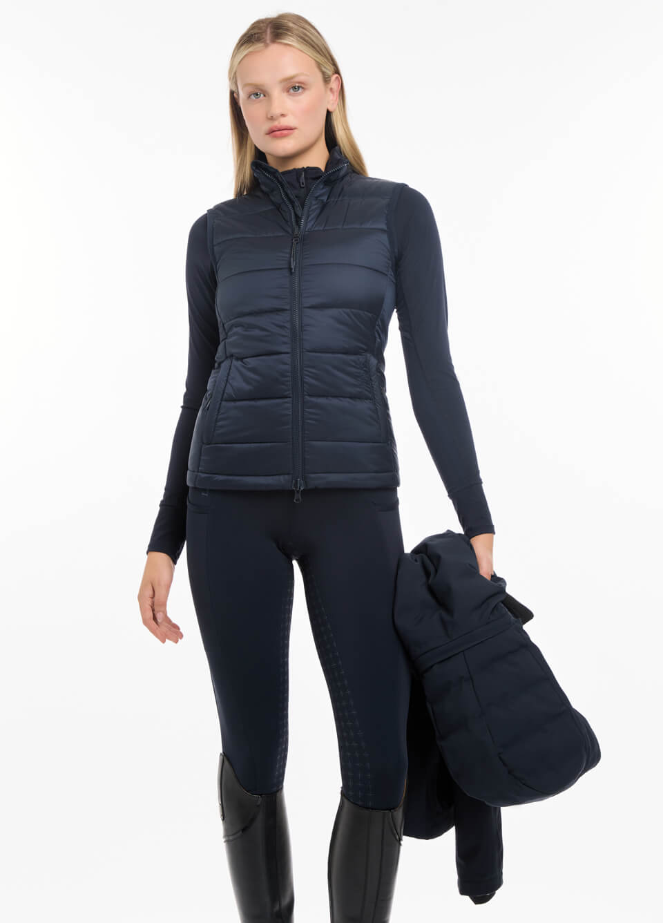 LeMieux Brooke Waterproof Hybrid Jacket - Navy