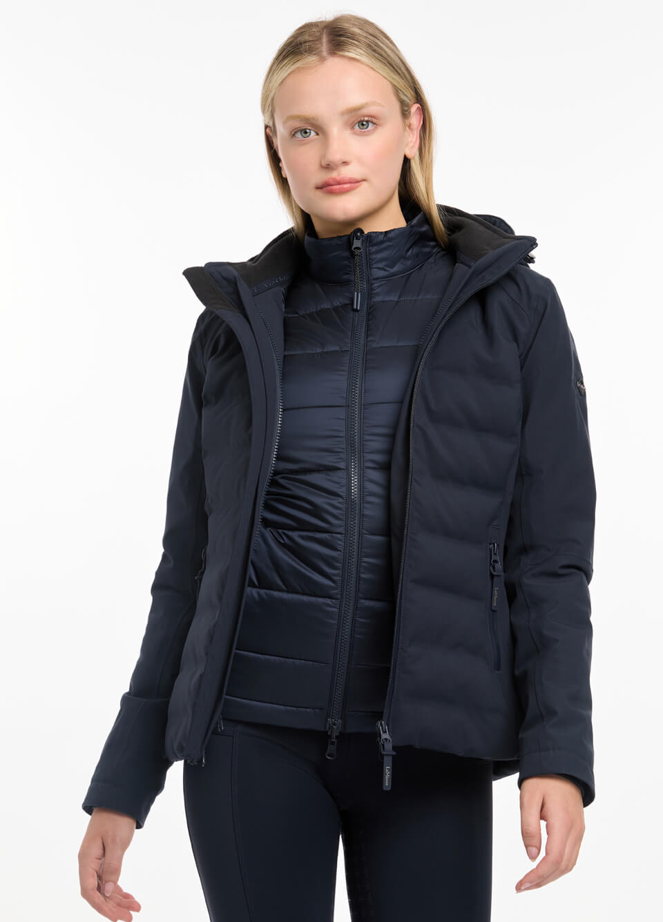 LeMieux Brooke Waterproof Hybrid Jacket - Navy