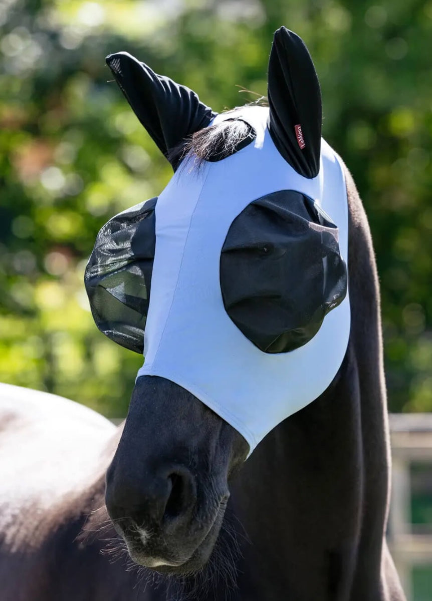 LeMieux Bug Relief Half Fly Mask - Powder Blue