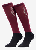 LeMieux Competition Socks 2 Pack - Blackberry