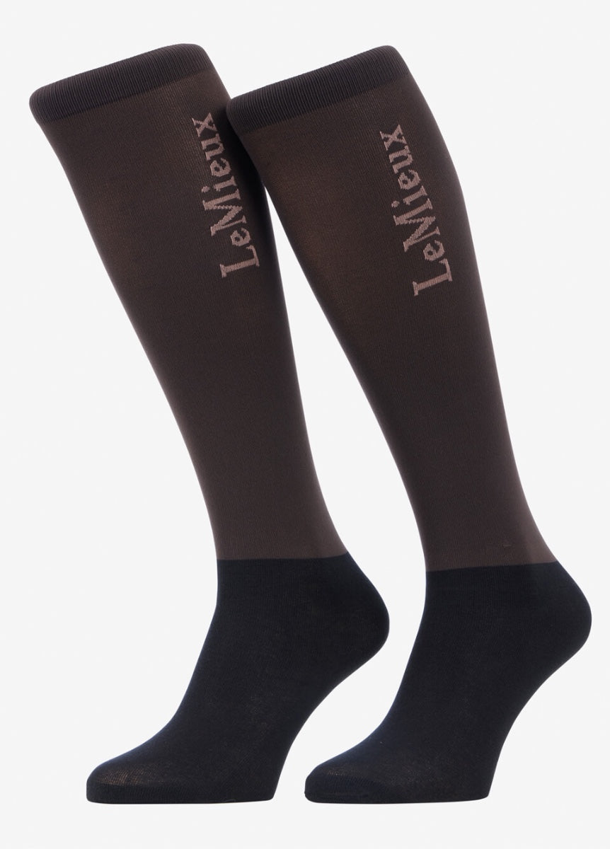 LeMieux Competition Socks 2 Pack - Cocoa