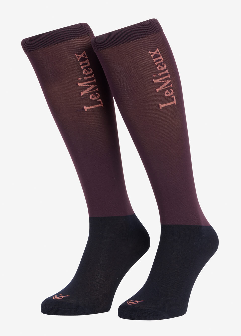 LeMieux Competition Socks 2 Pack - Damson