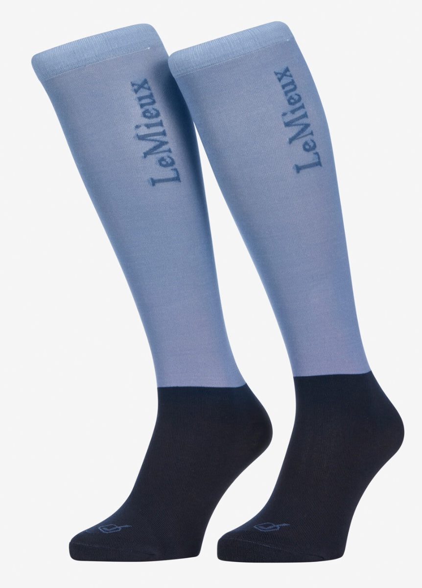 LeMieux Competition Socks 2 Pack - Powder Blue