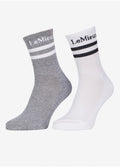 LeMieux Crew Socks 2 Pack - White