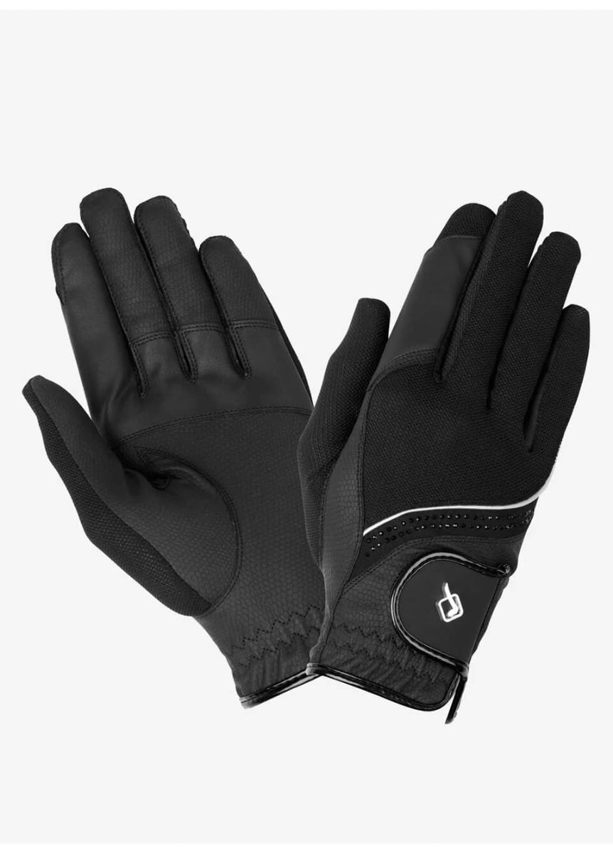 LeMieux Crystal Gloves - Black