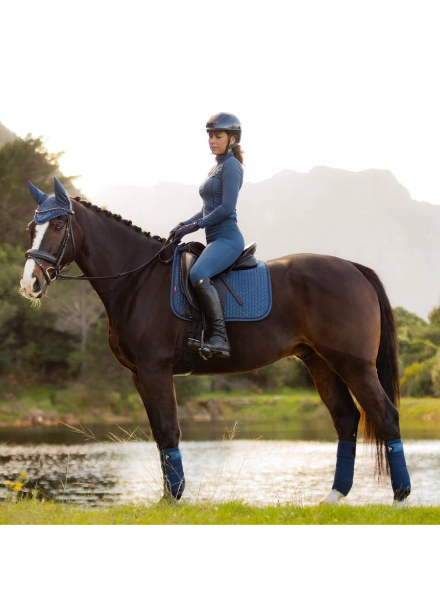 LeMieux Suede Dressage Square - Atlantic