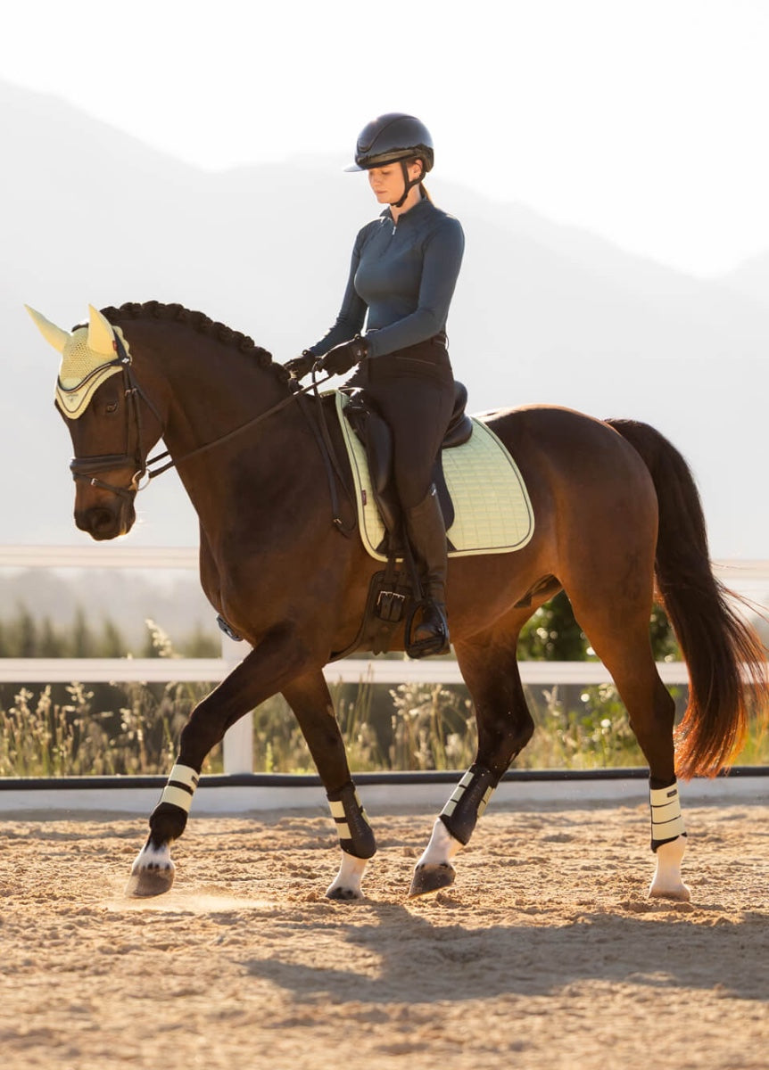 LeMieux Suede Dressage Square - Macaron