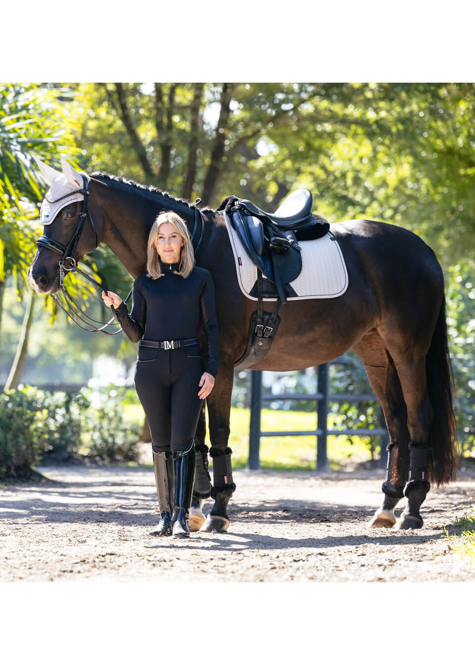 LeMieux Essence Dressage Square - Stone