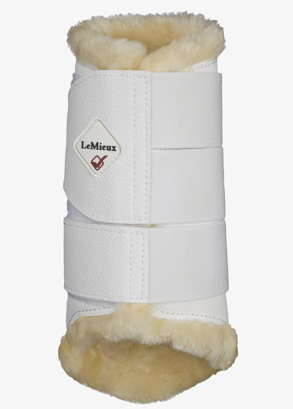 LeMieux Fleece Lined Brushing Boots - White
