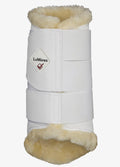 LeMieux Fleece Lined Brushing Boots - White