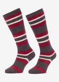 LeMieux Sabrina Stripe Fluffies Socks - Ember
