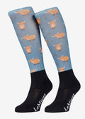 LeMieux Footsie Socks - Cow/Aloe