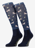 LeMieux Footsie Socks - Lemon/Navy
