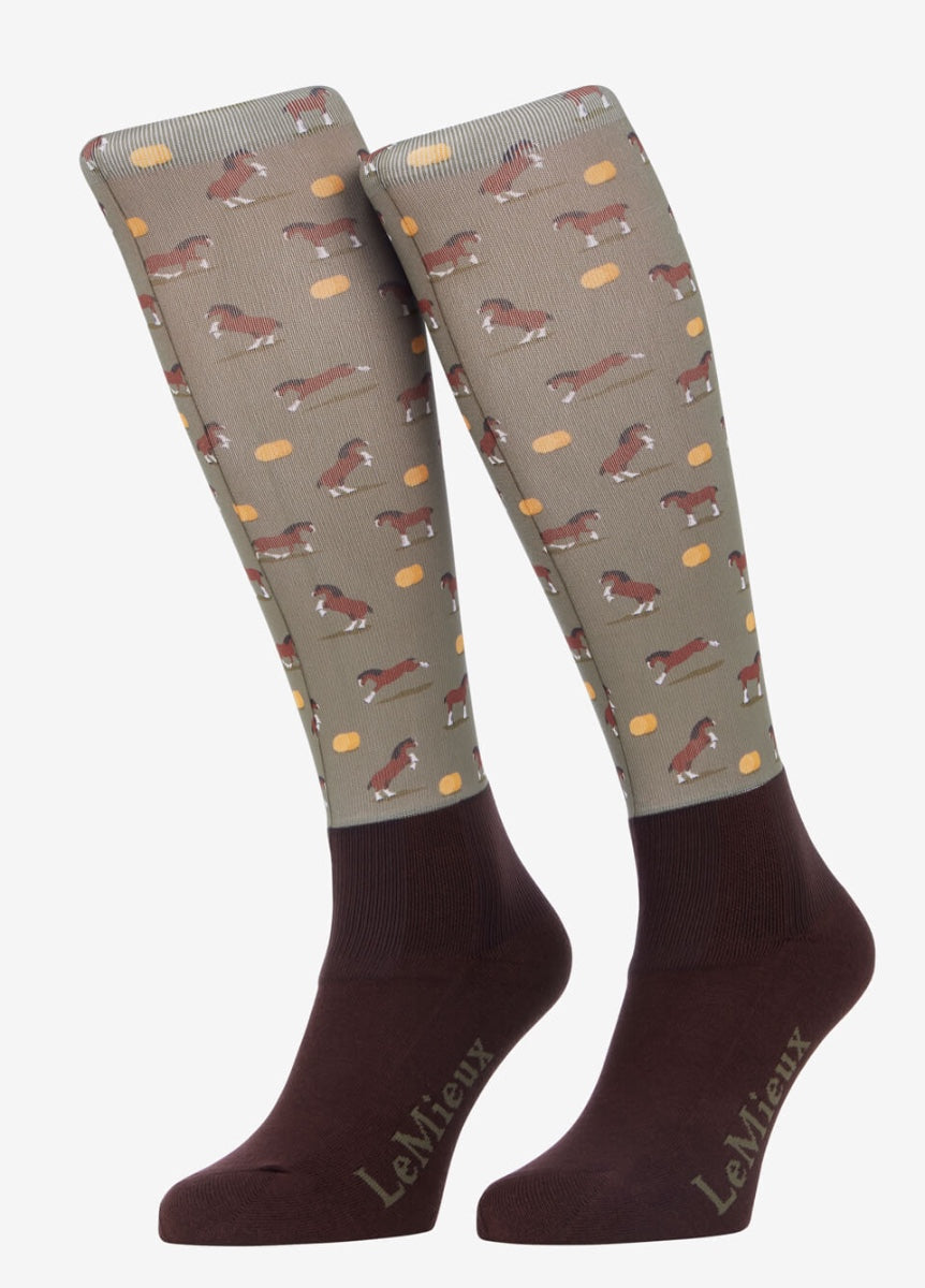 LeMieux Footsie Socks - Clydesdale/Willow