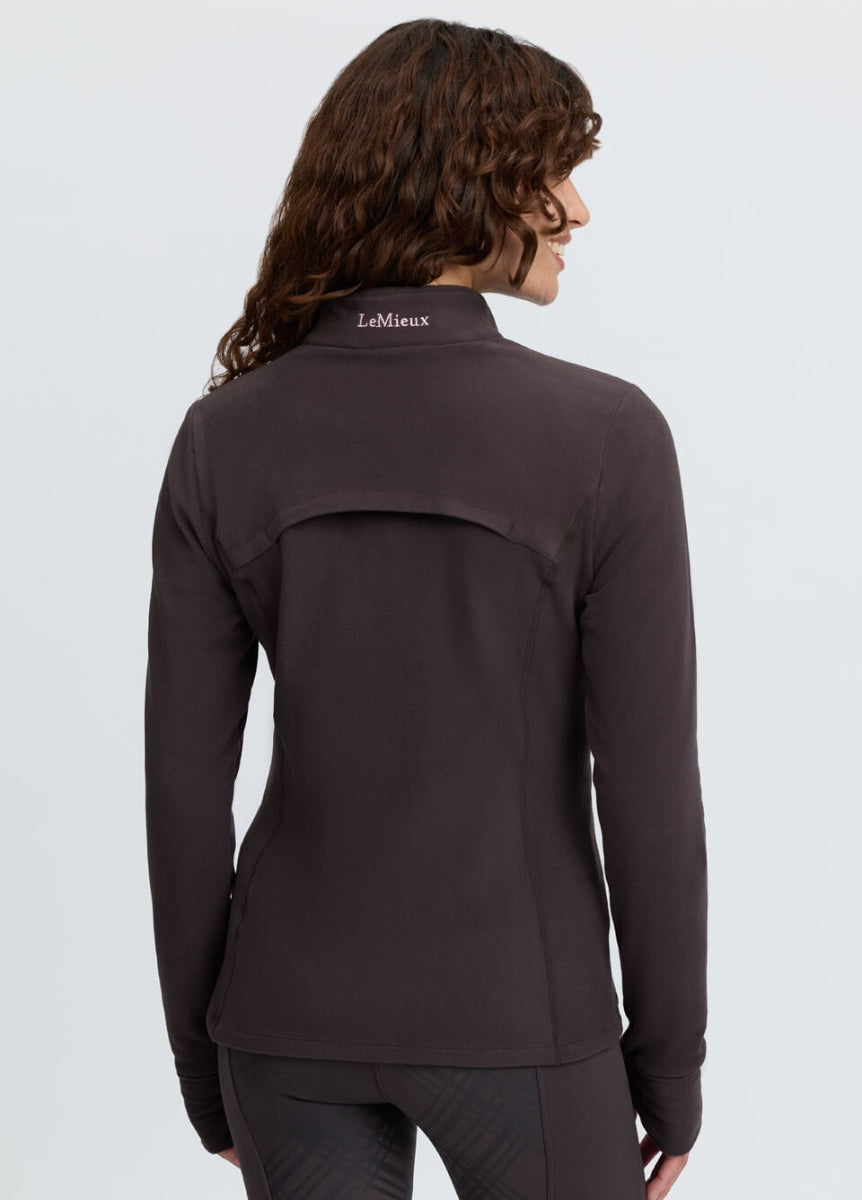 LeMieux Frances Quarter Zip Fleece - Cocoa