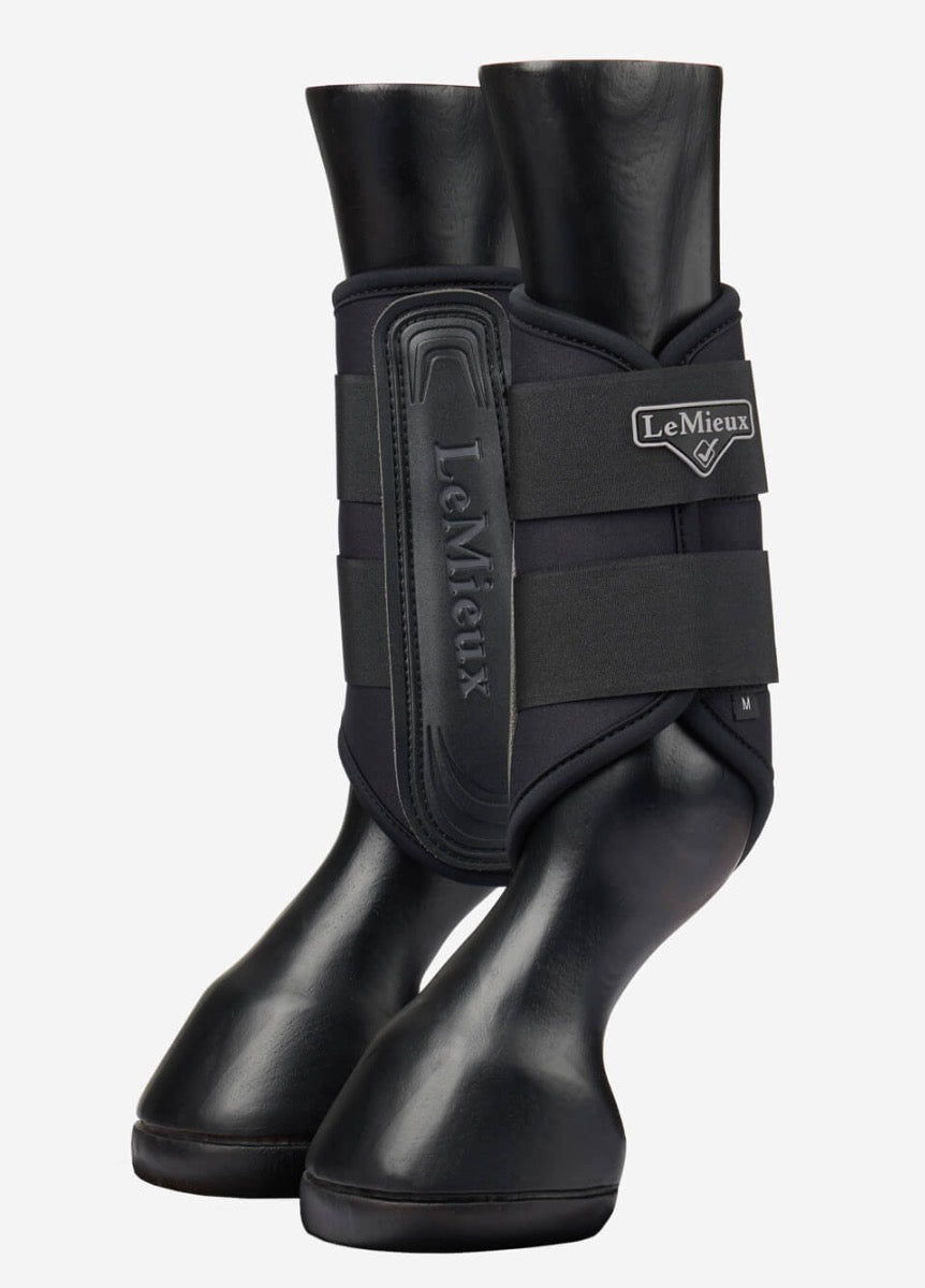 LeMieux New Grafter Brushing Boots - Black