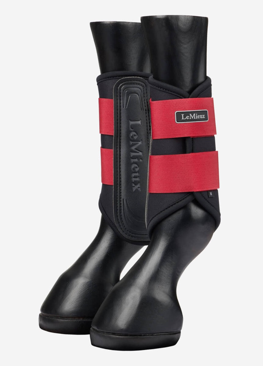 LeMieux New Grafter Brushing Boots - Chilli