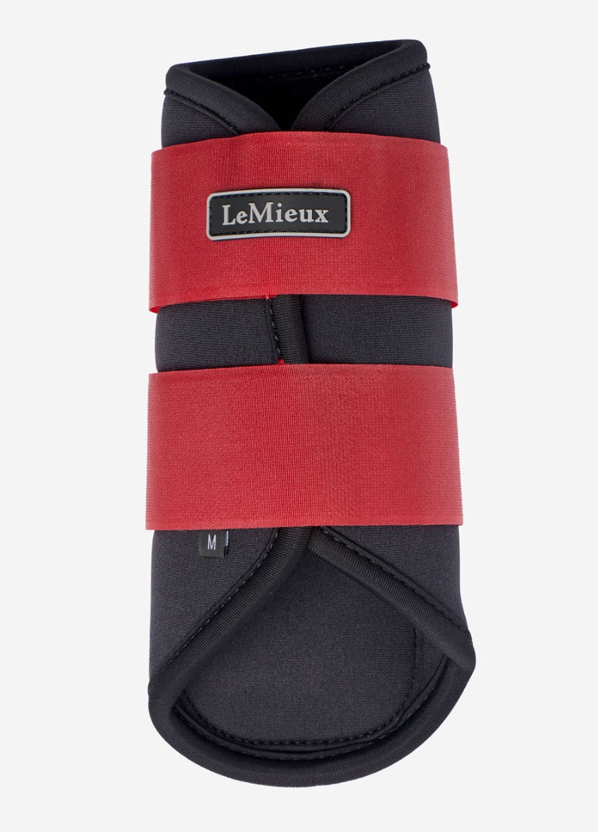 LeMieux New Grafter Brushing Boots - Chilli