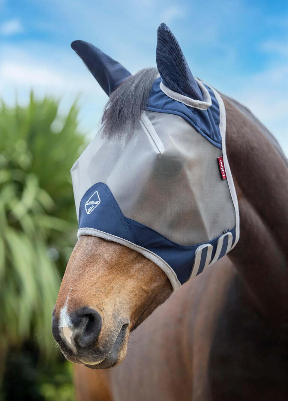 LeMieux Armourshield Pro Half Fly Mask - Navy