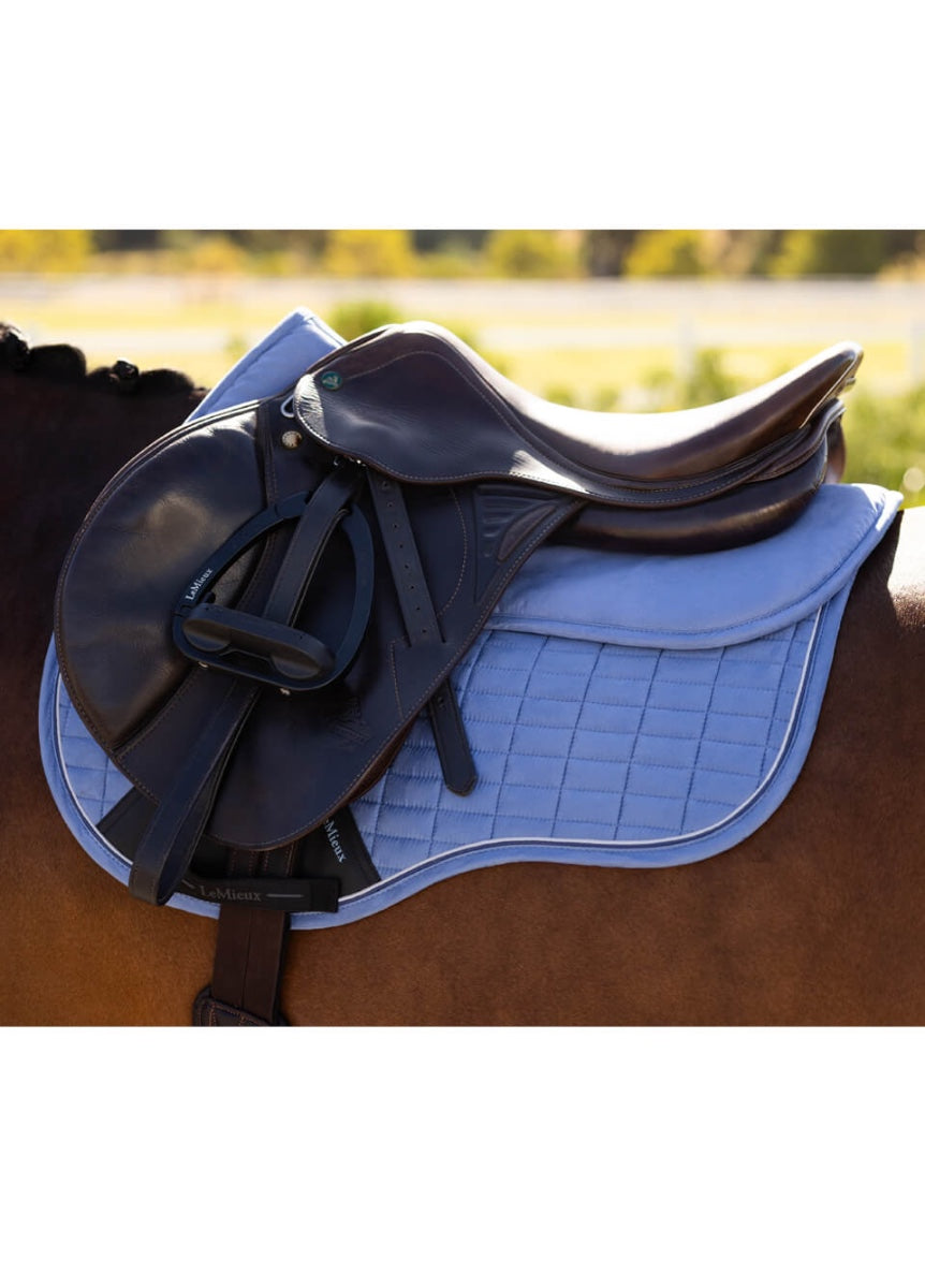 LeMieux Suede Half Pad - Powder Blue