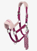 LeMieux Vogue Fleece Headcollar & Leadrope - Blackberry