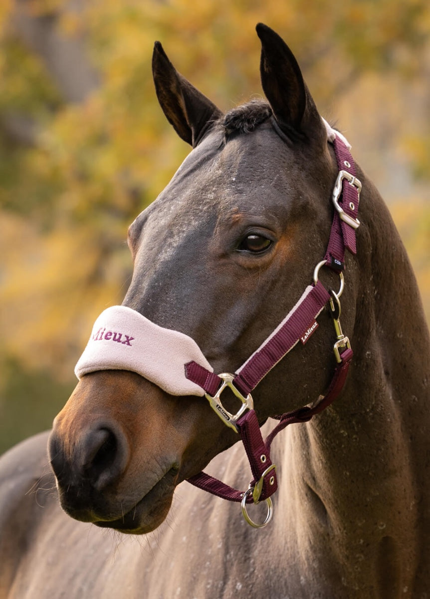 LeMieux Vogue Fleece Headcollar & Leadrope - Blackberry
