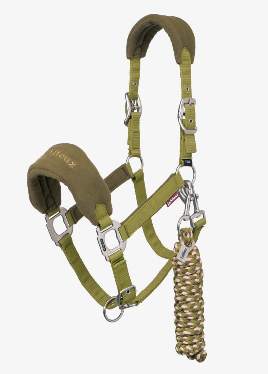 LeMieux Vogue Fleece Headcollar & Leadrope - Gooseberry