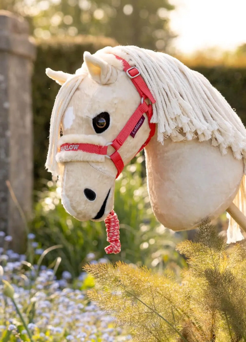 LeMieux Harlow Hobby Horse Headcollar & Leadrope - Coral Crush