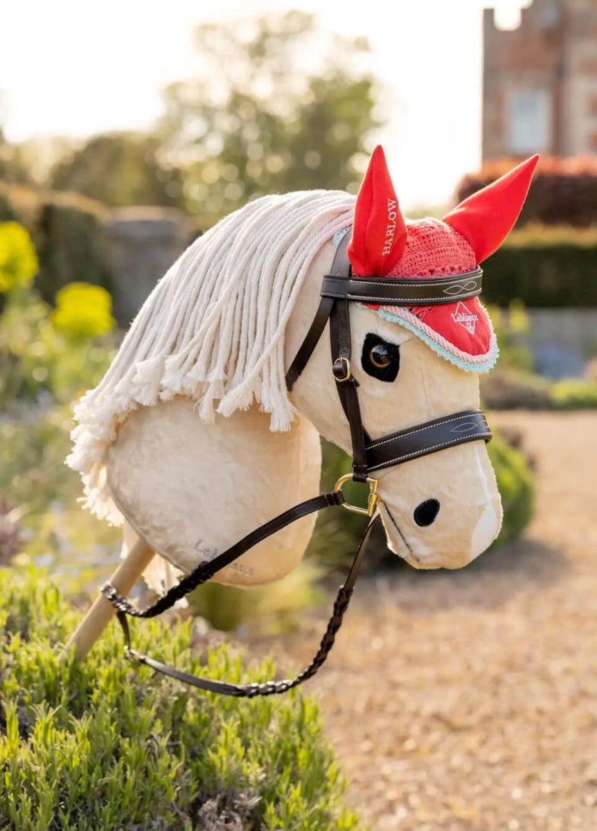 LeMieux Harlow Hobby Horse Fly Hood - Coral Crush