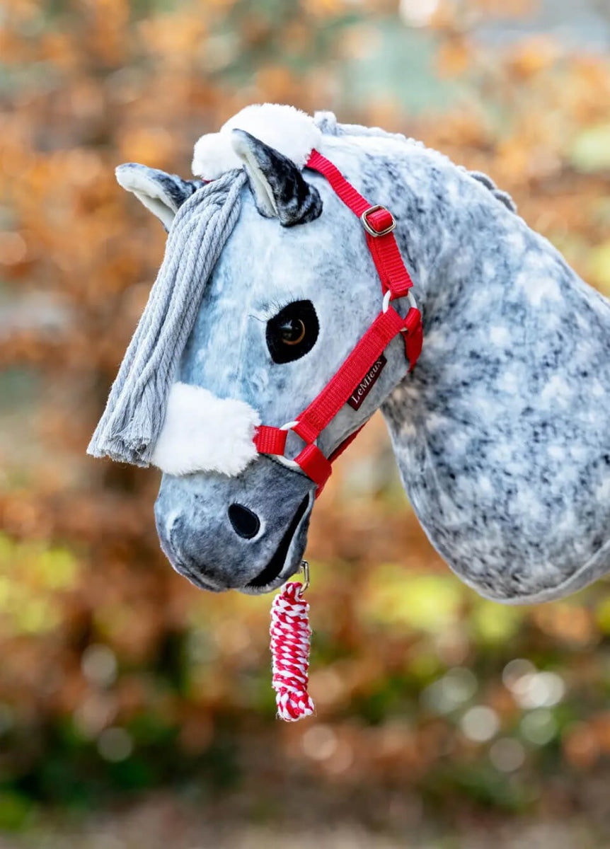 LeMieux Hobby Horse Christmas Headcollar & Leadrope - Red