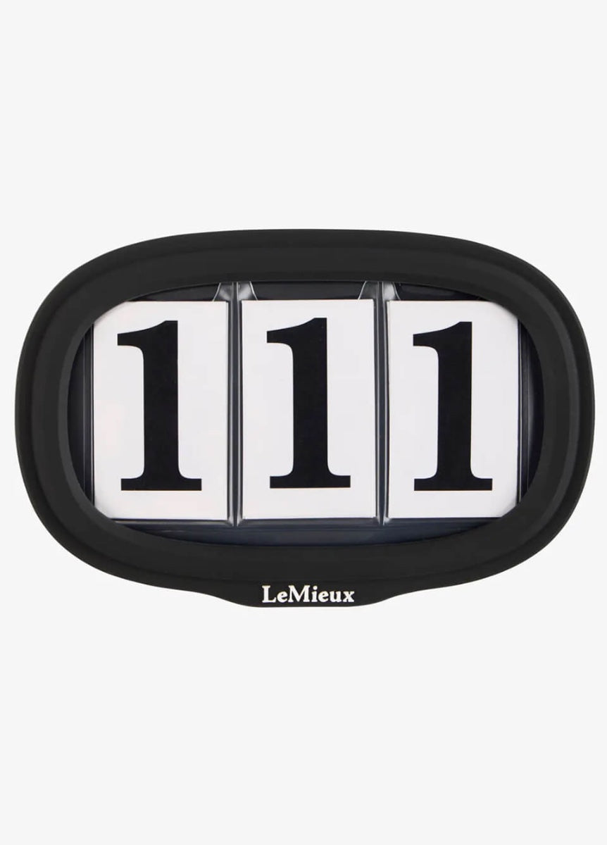 LeMieux Flexible Saddle Pad Number Holder - Black